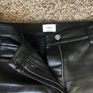 Wilfred aritzia leather pants